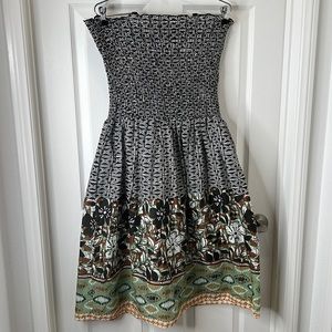 Alyn Paige Sleeveless Elasticized Tank Top Dress Size Large